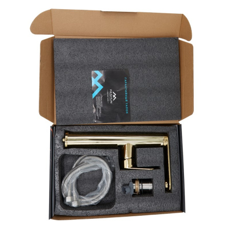 Смеситель для раковины FASHUN A8985-35, золото