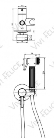 Гигиенический душ Vivi Felice 4515 Cromo