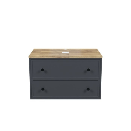 Тумба IDDIS подвесная, со столешницей, 80 см, темно-серый, Torr (TOR80DBi95K)