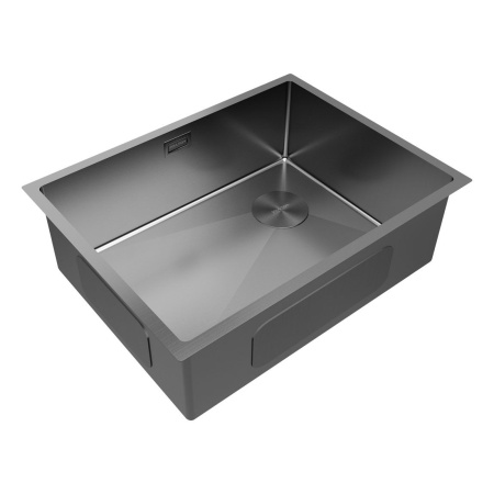 Мойка Paulmark NEXT-SKEW 58 UNI PM885844-GM 440х580х200 мм, нержавеющая сталь, вороненая сталь