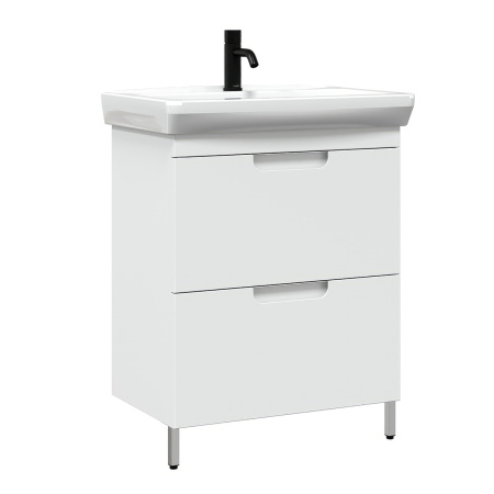 Тумба под умывальник Belux Мадейра напольная 65-02, Белый глянцевый