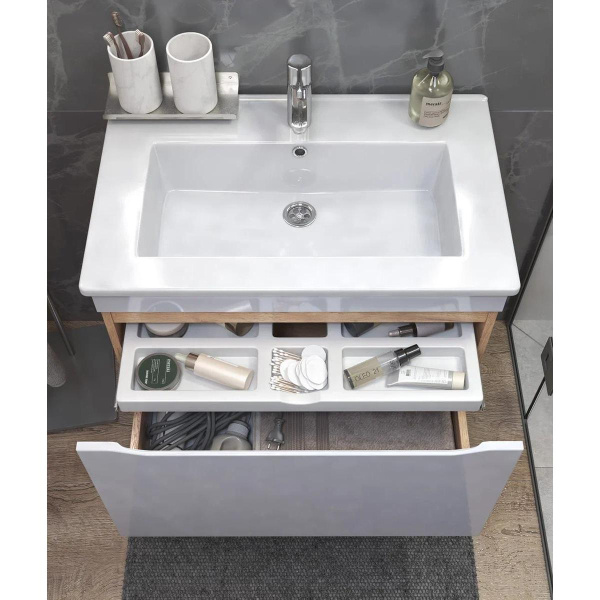 Тумба под раковину подвесная VIGO Grani tp.GRI.OSK.75.1Y дуб золотой, 75 см