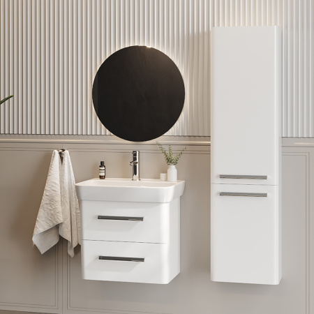 Тумба под умывальник Belux подвесная Портленд 60-02 Белый глянцевый