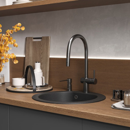 Кухонная мойка Reflexion Core RX1350СL, уголь