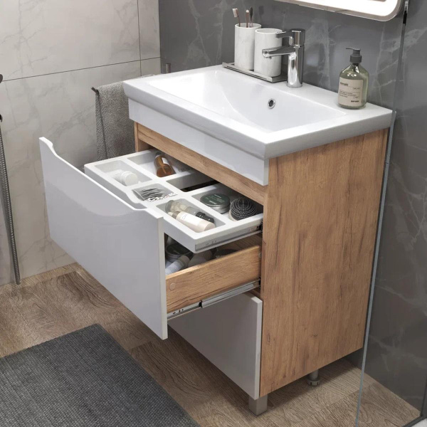 Тумба под раковину напольная VIGO Grani 202 дуб золотой, 70 см