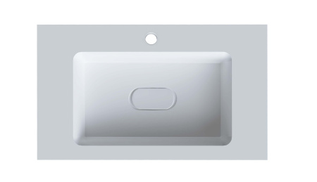 Раковина из литьевого мрамора Taliente 77 см 4627173210430 мебельная цвет белый