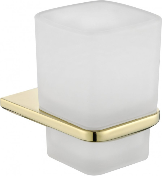 Настенный стакан одинарный Grocenberg AC0053 (Золото глянец)