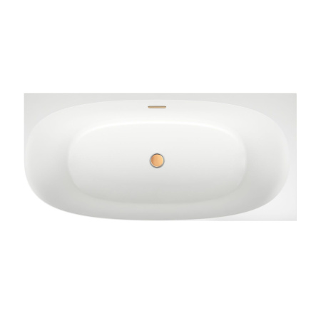 Акриловая ванна в наборе 4 в 1: пристенная ванна (правый разворот), каркас, экран, слив-перелив Wellsee Belle Spa 2.0 235803004