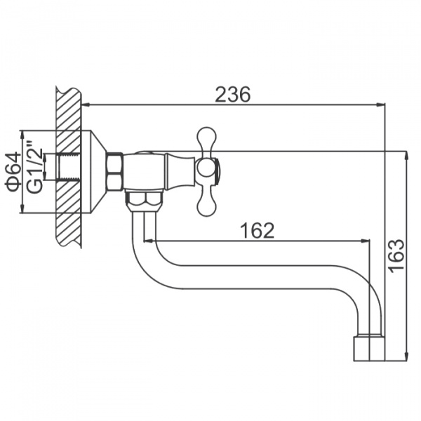 Смеситель для мойки Ledeme H08 L4608