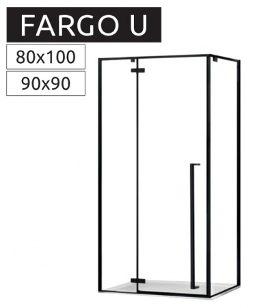 Душевой уголок Rea FARGO 90x90 GOLD REA-K4903