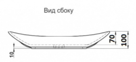 Раковина накладная CeramaLux 78123A