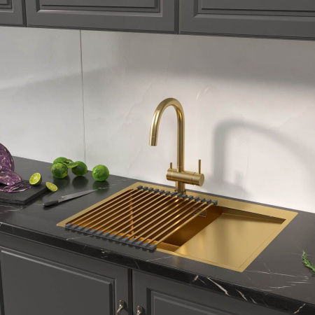 Сушилка для посуды, ролл-мат Reflexion Arno RX3032GD брашированное золото