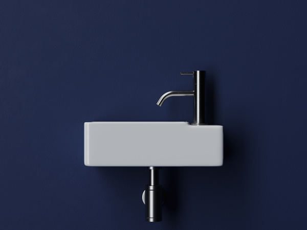 Умывальник подвесной прямоугольный Ceramicanova Element 395*220*125мм, Белый, CN5045