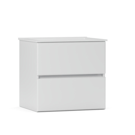 Тумба под умывальник Belux подвесная Тоскана 50-02, белый глянцевый