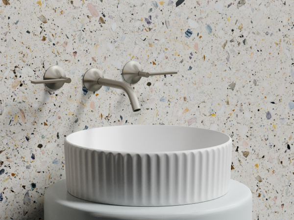 Умывальник чаша накладная круглая Ceramicanova Element 360*360*115мм, белый матовый, CN6057MW