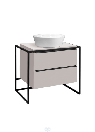 Тумба под умывальник Belux Марбелья НП 80-02 Opale матовый