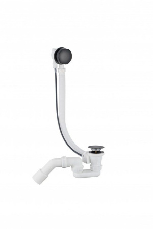 Полуавтоматический сливы-перелив для ванны Grocenberg GB240 Чёрный матовый