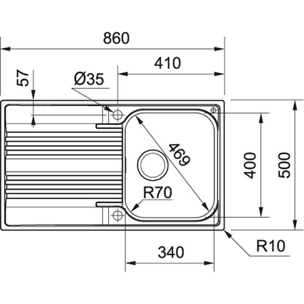 Мойка Franke Smart SRX 611-86