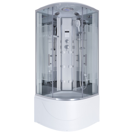 Душевая кабина Niagara Ultra NG-709-01 (100х100х220) высокий поддон(48см),стекло прозрачное с рисунком,4 места