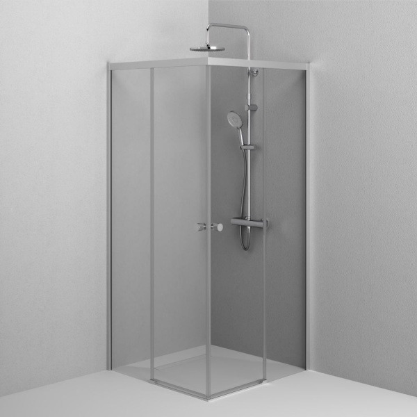 W94G-403-9090-MT1K X-joy Душевое ограждение AM.PM квадратное,раздвиж.двери 90x90 хром мат