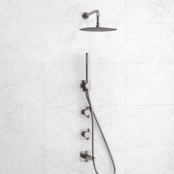 A6451.297.298.097.121.275.100.276 Встраиваемый комплект для ванны WasserKRAFT с верхней душевой насадкой, лейкой