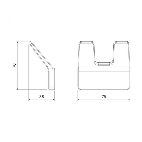 Крючок двойной IDDIS Slide SLIBS20i41