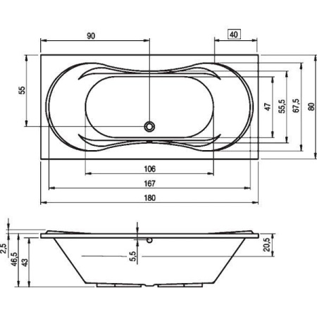 Ванна Riho Supreme 180
