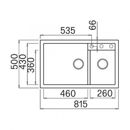 Кухонная мойка Elleci Quadra 440 M70 Ghisa LMQ44070