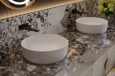 Умывальник Турин 410 Круг, Белый