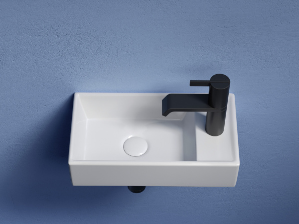 Умывальник подвесной прямоугольный Ceramicanova Element 407*217*100, Белый, CN6051L