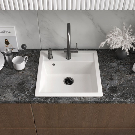 Смеситель Reflexion Lago RX9904BL для кухни с вытяжным изливом, оружейная сталь