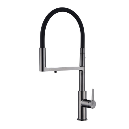 Смеситель для кухни Paulmark TORNADO To213402-GB, глянцевый черный