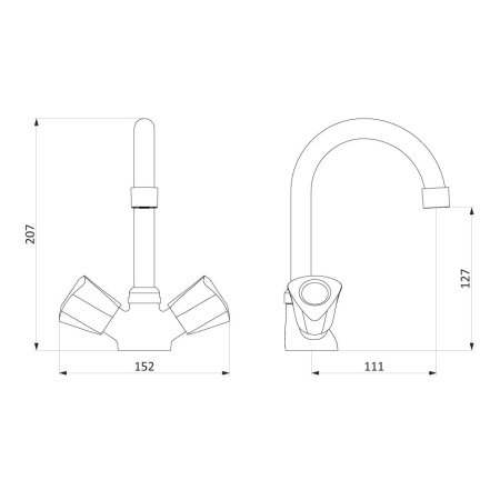 Смеситель для умывальника RedBlu by Damixa 340210000 Object