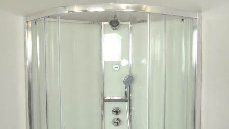 Душевая кабина Timo Premium ILMA 909  с крышей, хамам и стульчиком90*90*222