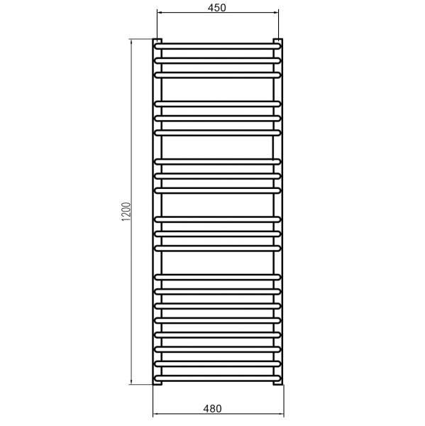 Полотенцесушитель ГРОТА FORTE 48/120