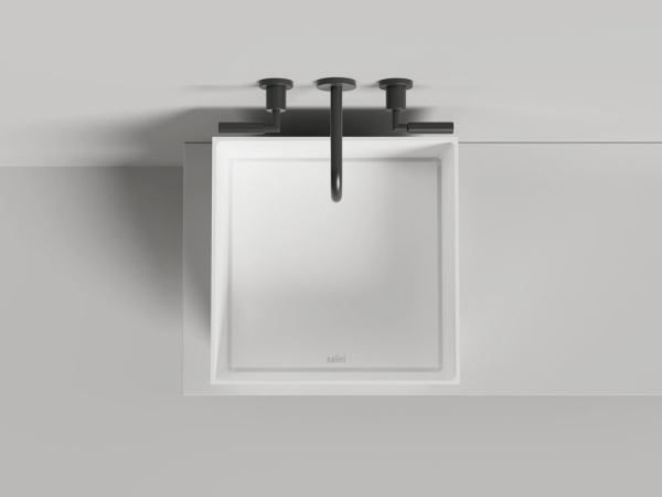 Раковина накладная Salini ARMONIA SQUARE 03 покраска по RAL полностью, 130523MF