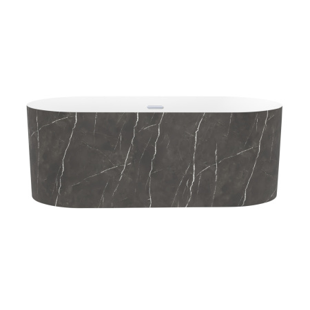 Акриловая ванна в наборе 4 в 1: отдельностоящая ванна, ножки, экран, слив-перелив Wellsee Chalice Perfection 230604001