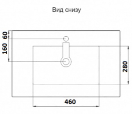 Раковина врезная CeramaLux 9075E