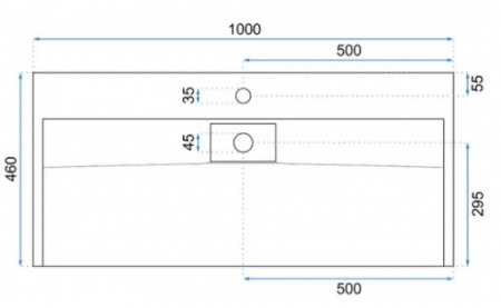 Умывальник Rea Goya 100 U8903