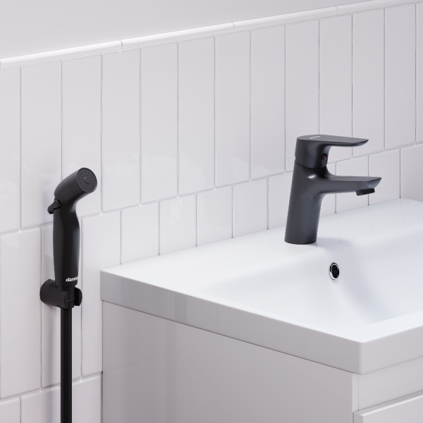 770300300 Jupiter Смеситель для умывальника Damixa без дк с гигиеническим душем