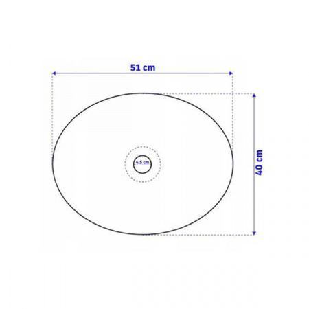 Умывальник Rea Carola Slim Gold U4321