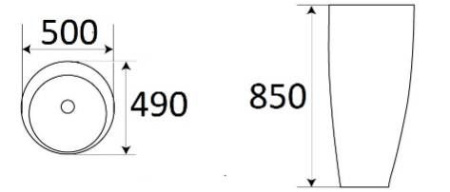 Умывальник напольный CeramaLux B133
