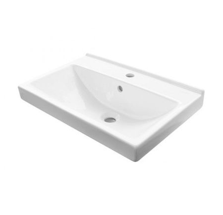 Тумба подвесная Toppus Satin 60 9811.004, белый глянец, с умывальником Fest