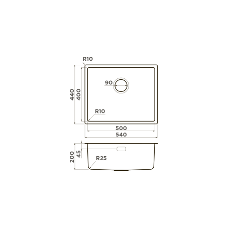 Кухонная мойка Omoikiri Tadzava 54-U/I Ultra-LG нерж. сталь/светлое золото 4993266