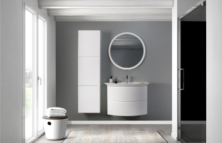 Тумба под умывальник Belux Версаль подвесная 81-02, белый глянцевый