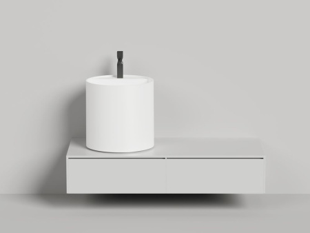 Раковина накладная Salini ARMONIA ROUND TOP 03 без отверстия под смеситель покраска по RAL полностью, 130423TMF