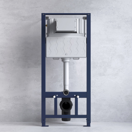 IS49038.111700 Комплект инсталляция с клавишей Pro L черн мат с подвесным  унитазом Awe FlashClean с сиденьем м/лифт