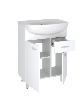 Тумба под раковину Runo 1 ящик (под умывальник Уют 60) Уют 60 (00000000501)