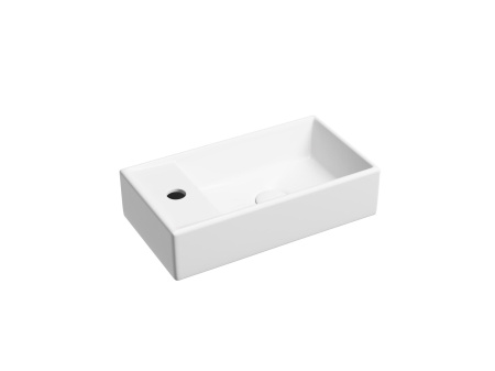 Умывальник подвесной прямоугольный Ceramicanova Element 407*217*100, белый матовый, CN6051RMW