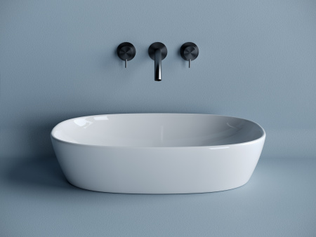 Умывальник чаша накладная овальная Ceramicanova Element 600*380*140мм, Белый, CN5039